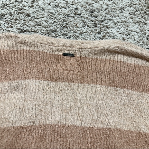 Billabong Summer Luvin' Stripe Cardigan Pink Knit Cropped Women’s Size Small - Picture 11 of 16